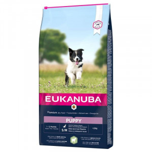 EUKANUBA DOG PUPPY S/M LAMB sausā barība kucēniem Jērs 12kg